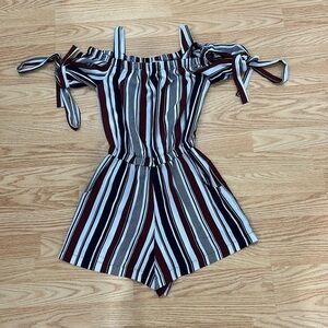 Striped romper